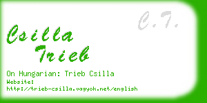 csilla trieb business card